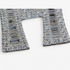 Anna-Kaci Silver Tone Initial Letter Pendant Necklace with Crystal Rhinestone Accents - 3 of 4