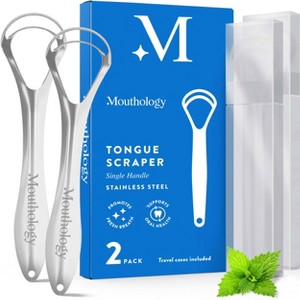 Mouthology Singled Handle Tongue Scraper - 2pk - 1 of 3