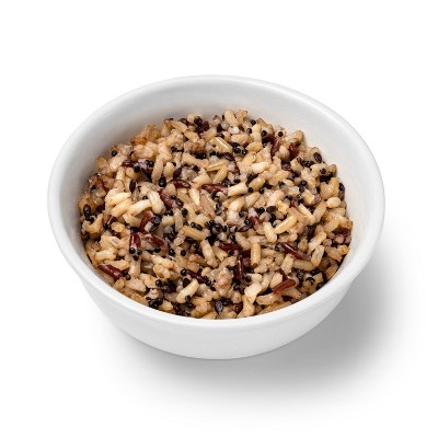 90 Second Brown Rice, Quinoa &#38; Red Rice with Flaxseeds Microwavable Pouch - 8.5oz - Good &#38; Gather&#8482;