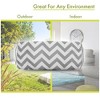 Majestic Home Goods,Bolster Pillow Chevron - 4 of 4
