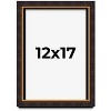 PosterPalooza | Modern Shadow Box 1" Depth Brown Picture Frame - UV Acrylic, Backing, Hanging Hardware - 2 of 4