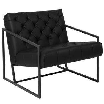 Merrick Lane Modern Lounge Chair With Tufted Seating And Metal Frame