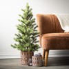 36.5"H Sullivans Emerald Pine Tree In Burlap, Green - 3 of 3