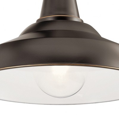 Bronze and Black Modern Outdoor Wall Light