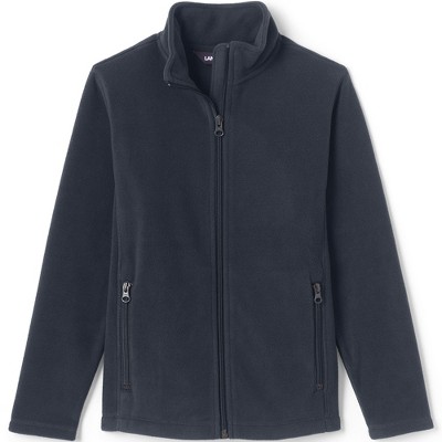 Lands' End School Uniform Kids Full-zip Mid-weight Fleece Jacket - X ...