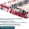 Throw Blanket Holiday Christmas Red Flannel Blanket Christmas Gift. - 4 of 4
