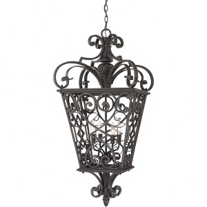 Quoizel Lighting Fort Quinn 4 - Light Pendant in  Marcado Black - 1 of 4