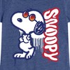 Girls' - Peanuts - Graffiti Snoopy Fitted Short Sleeve Graphic T-Shirt - 2 of 4