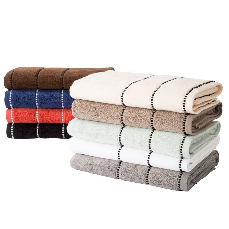 6 Pc Set Luxury Cotton Towel Quick Dry, Zero Twist Bath Hand Towels Clothes, 5 of 6