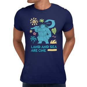 Disney Moana Men's Land And Sea Are One Maui T Shirt : Target