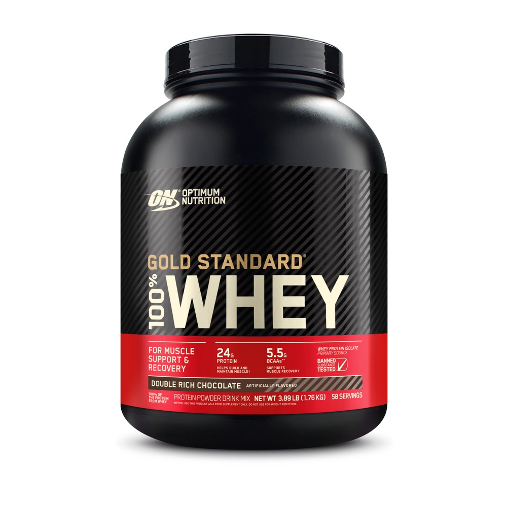 Photos - Vitamins & Minerals Optimum Nutrition Gold Standard 100 Whey Protien - Double Chocolate - 3.89 