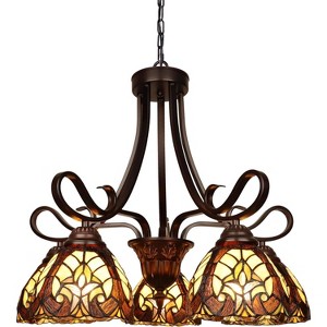 Chloe Lighting Liaison Victorian-Style 5-Light Antique Dark Bronze Finish Large Chandelier 25" Wide - 1 of 4