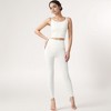 Anna-Kaci Active Women's Square Neck Cropped Sports Tank Top with Wide Shoulder Straps and Smooth Seamless Finish - 2 of 4