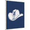 Amanti Art Navy Blue Cowboy Hat by Jolly and Dash Canvas Wall Art Print Framed - 2 of 4