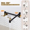 WOWOW Wall Mounted Pot Filler Faucet with Double Joint Swing Arms in Brushed Nickel - 4 of 4