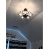 Claxy Industrial Semi Flush Mount Ceiling Lights Large Metal Cage, 5 Lights - 2 of 4