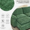 IULULU Sectional Sofa with Removable Ottoman, Modern Chenille Fabric Cushioned Couch - 4 of 4