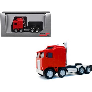 K100 5 Bar Grill Twin Steer Truck Tractor Red 1/87 (HO) Plastic Model Car by Promotex - 1 of 4