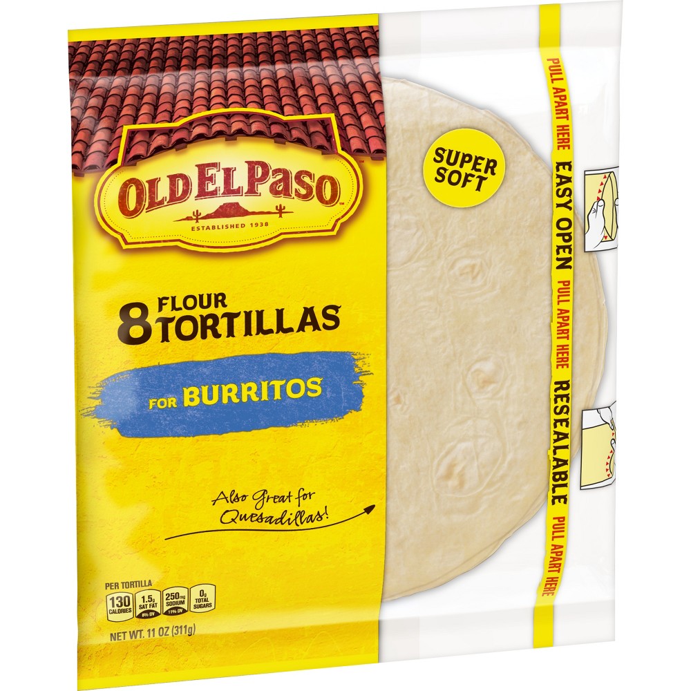 UPC 046000273426 product image for Old El Paso Flour Tortillas 8ct - 11oz | upcitemdb.com