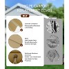 Carport Replacement Canopy Cover - Waterproof, UV-Resistant & Wind-Resistant 220G PE Fabric - Gray (Cover ONLY, Frame NOT Included) - 4 of 4
