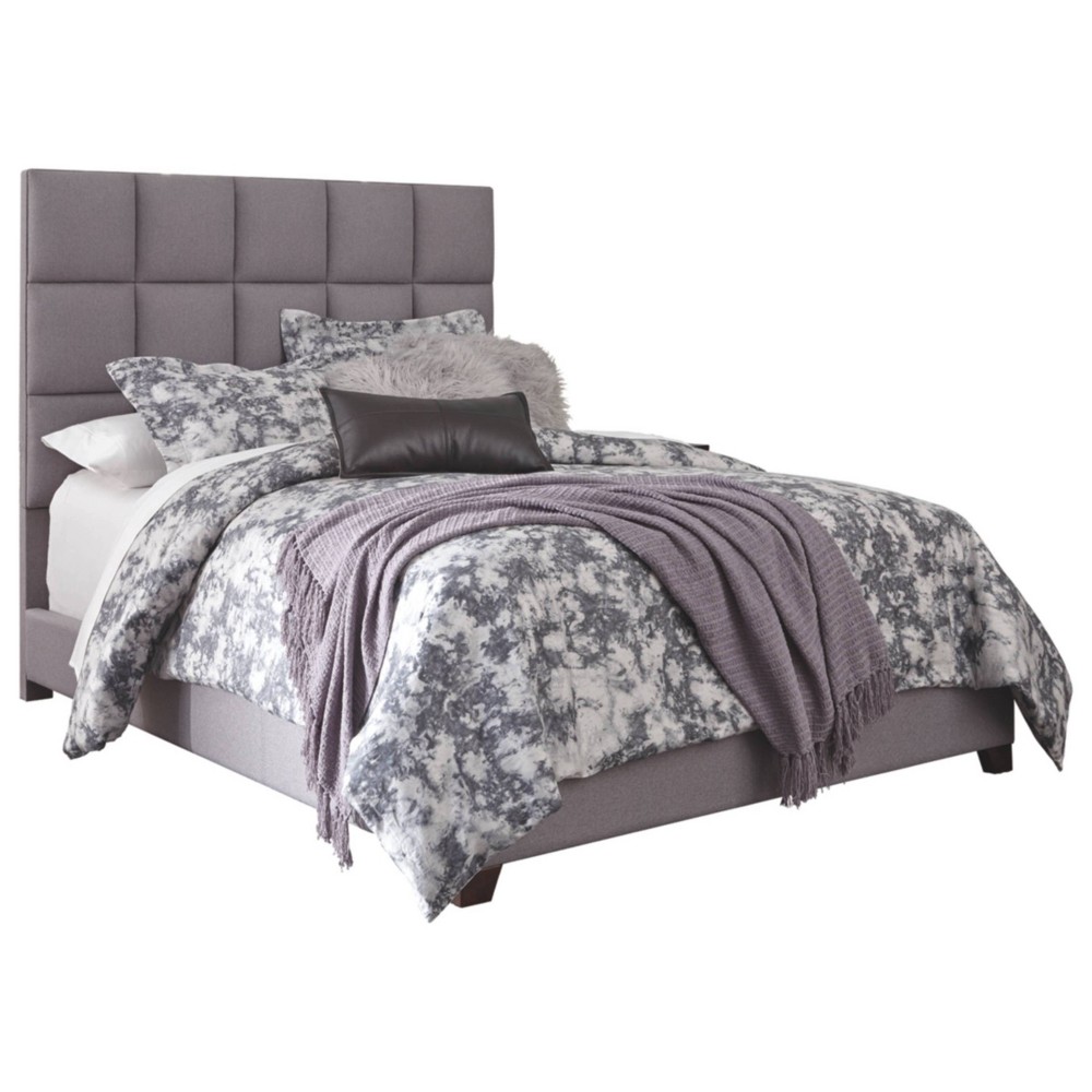Photos - Bed Frame Ashley King Dolante Upholstered Bed Gray - Signature Design by 
