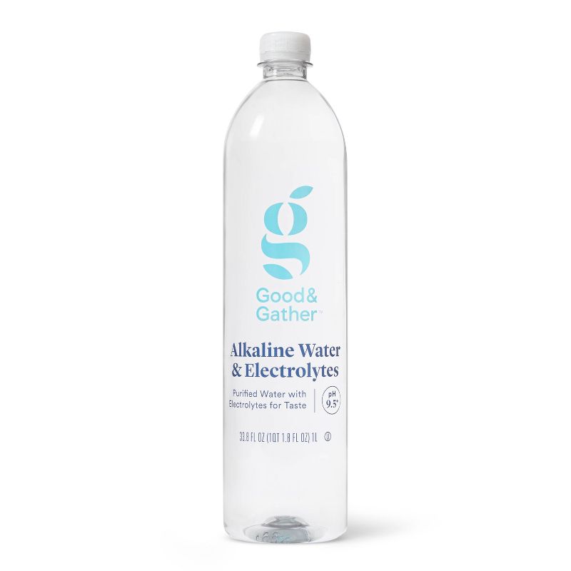 Alkaline Water - 33.8 fl oz (1L) Bottle - Good &#38; Gather&#8482;, 1 of 5