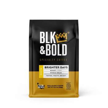 BLK & Bold Brighter Days Blend, Light Roast Whole Bean - 10.5oz