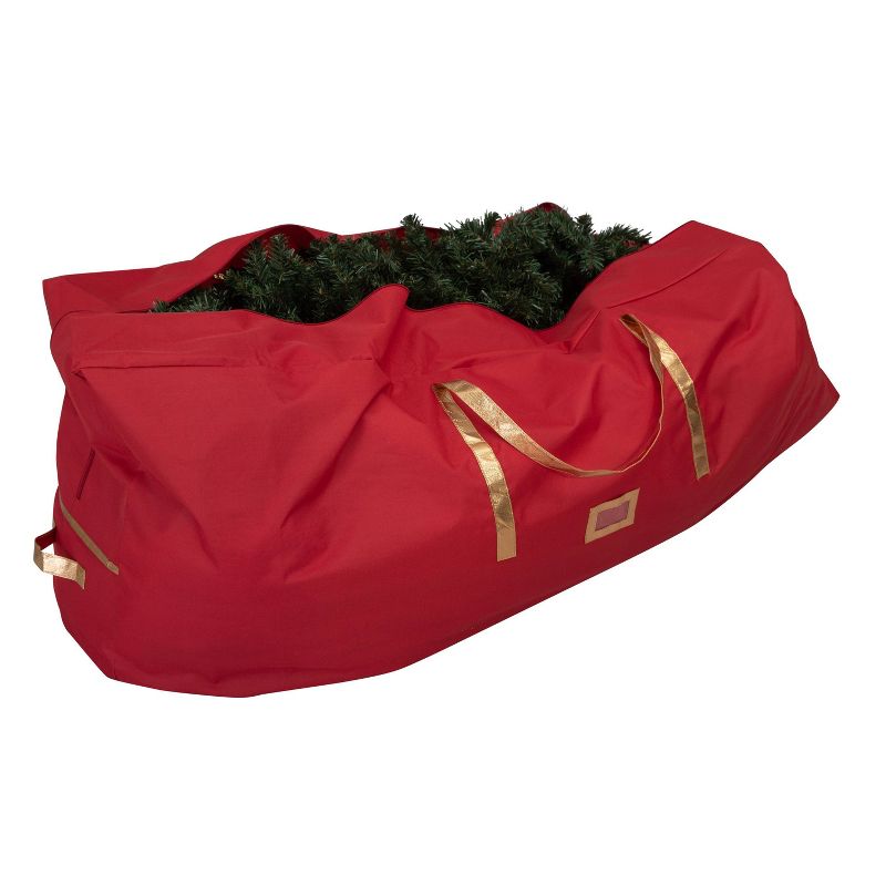 Simplify 6ft Heavy Duty Tree Storage Bag Red, 1 of 7