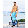 LA LEELA Men's Sarong Bath Hawaiian Pareo Wrap One Size Dodger Beach - 2 of 4