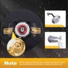 WOWOW Single-Handle 5-Spary Settings Round Shower Faucet with Tub Spout (Valve Included) - 3 of 4