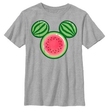 Boy's Disney Mickey Mouse Watermelon Silhouette T-Shirt