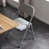 DSVIMOY Outdoor Portable Chairs, 4-Piece Folding Chair, Portable Chair for Convention and Exhibition, Gray, 15.75"*17.72"*30.71" - 2 of 4