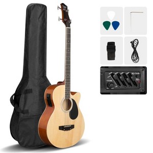 Karl Home 44.5 Inch EQ Acoustic Bass Guitar - 1 of 4