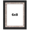 PosterPalooza | Photo Size Simple Silver Picture Frame - UV Acrylic, Foam Board Backing, Hanging Hardware - 2 of 4