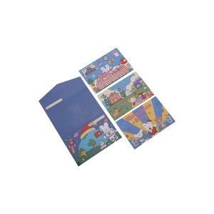 Unique Bargains Christmas Greeting Card Multicolor 5"x3.3" 1 Set - 1 of 4