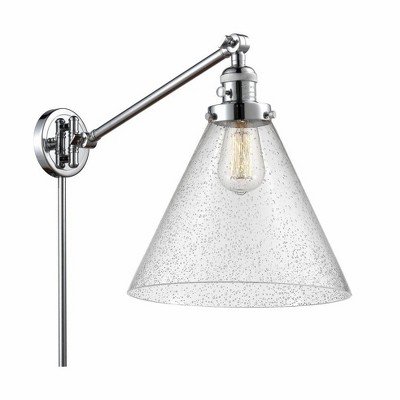Cone - 1 Light Swing Arm Wall Sconce In Industrial Style-16 Inches Tall and 12 Inches Wide