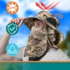 SUN CUBE Fishing Hat for Men with UV Sun Protection Wide Brim, Face Cover, Neck Flap - Hiking Safari Outdoor UPF50+ - 3 of 4