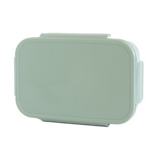 3 Sprouts Recycled Plastic Bento Box - Green - 1 of 4