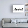 Trademark Fine Art -Michael Tompsett 'Nashville TN Skyline B&W' Canvas Art - 2 of 4