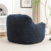 Teddy Fabric Bean Bag Chair with Backrest and Armrests, Foam-Filled Lounge Sofa for Reading and Relaxing, No Assembly Needed-Baofuwish - 3 of 4
