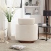 CAVINAS 360 Degree Accent Swivel Chair with Soft Adjustable Backrest Comfy Chair Lounge Chair for Living Room - 4 of 4