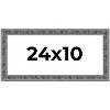 PosterPalooza | Panoramic Distressed Black Picture Frame - UV Acrylic, Foam Board Backing, Hanging Hardware - 2 of 4