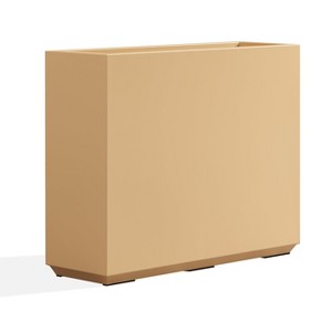 Wallowa Weather Resistant Metallic Heavy Duty Planter Box with Removable Shelf and Drainage Holes Coral Peach - 1 of 4