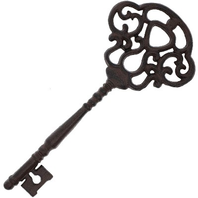 Juvale Large Iron Decorative Skeleton Key, Home Decor (13.8 x 6 in)