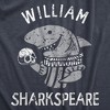 Womens William Sharkspeare T Shirt Funny Shark Week Shakespeare Joke Tee For Ladies - Crazy Dog Women's T Shirt - image 2 of 4