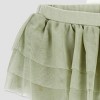 Carter's Just One You® Baby Girls' 2pc Thanksgiving Thankful Tutu Top & Bottom Set - Green - 2 of 3