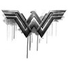 Men's Zack Snyder Justice League Wonder Woman Silver Logo Sweatshirt - 2 of 4