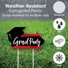 Big Dot of Happiness Red Grad - Best is Yet to Come - 2 Arrows & 1 Welcome/Thank You Lawn Sign - Double Sided Grad Party Yard Sign Set - 3 Pieces - 3 of 4