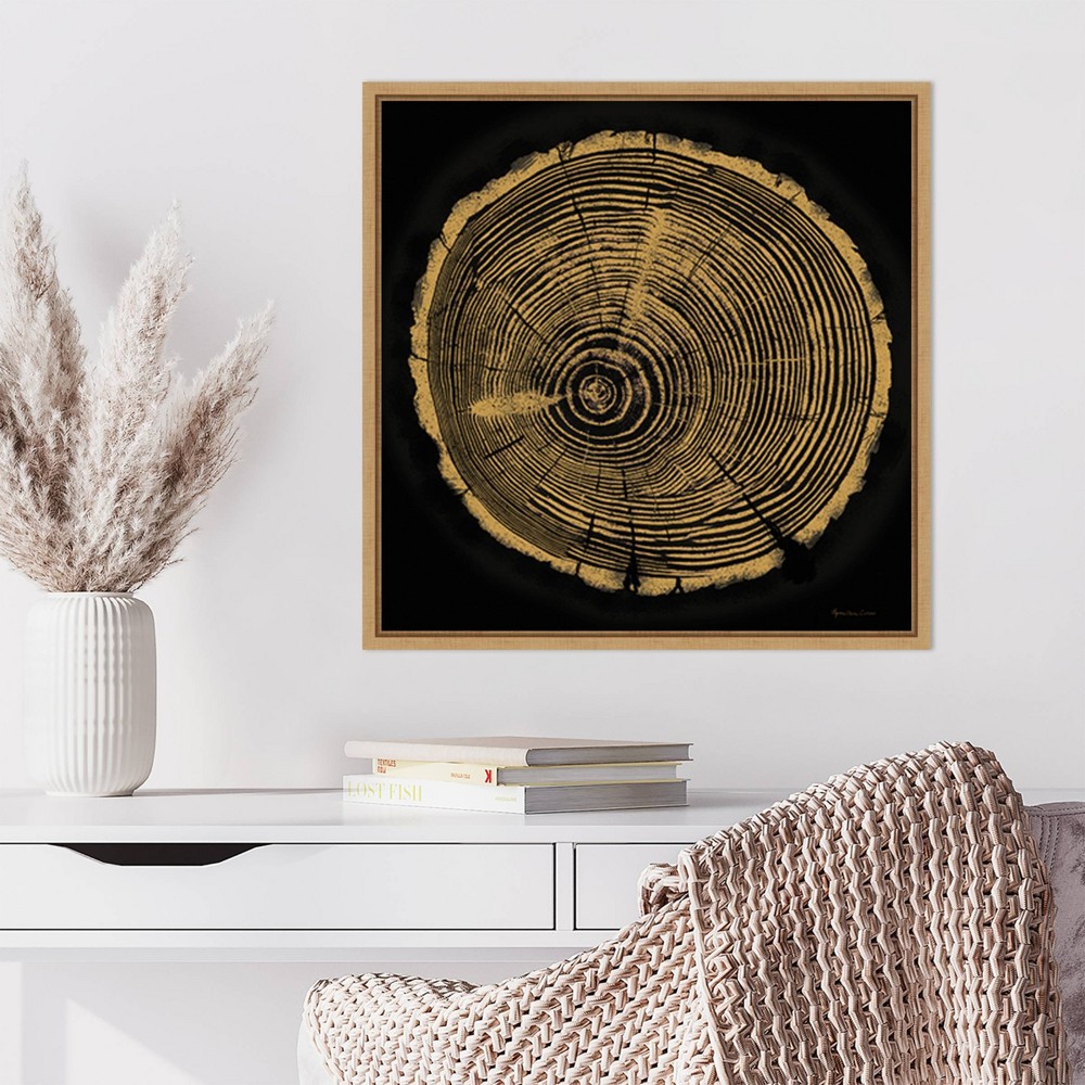 Photos - Other Decoration Amanti Art 22"x22" Tree Trunk I by Marie Elaine Cusson Framed Canvas Wall Art Print