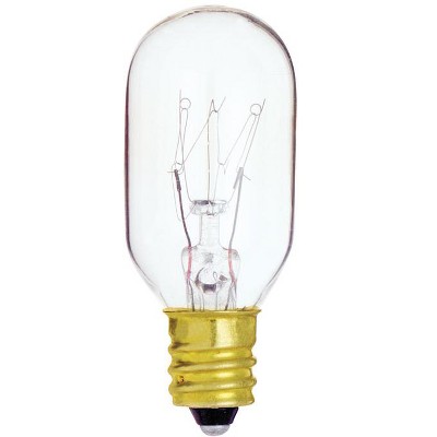 Satco - Specialty - Incandescent Bulb - E12 (Candelabra) - Soft White - 15 W - T7 - 1 Pack - Case of 12